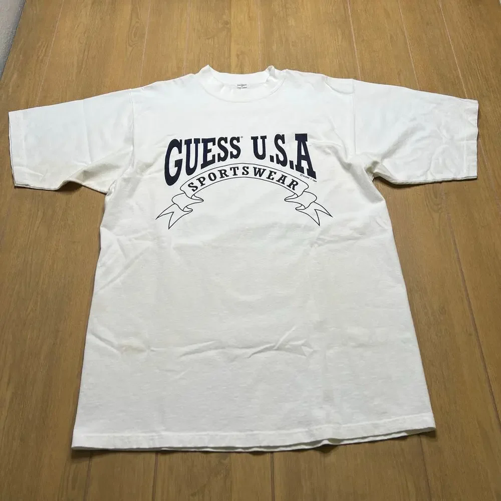 Vintage GUESS USA By Georges Marciano T Shirt 90s 1994 Single stitch Sz XL - Picture 1 of 10